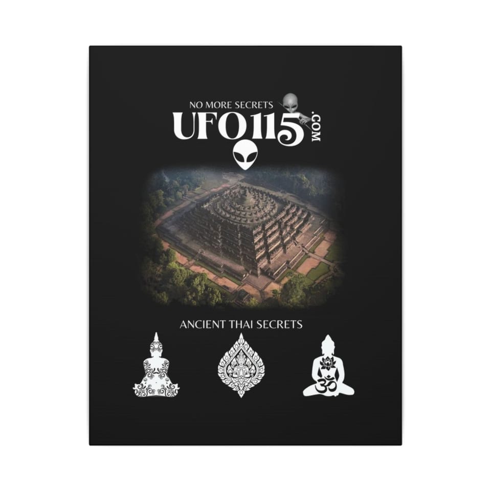Ancient Thai Secrets Canvas, front view (Printify product mockup)