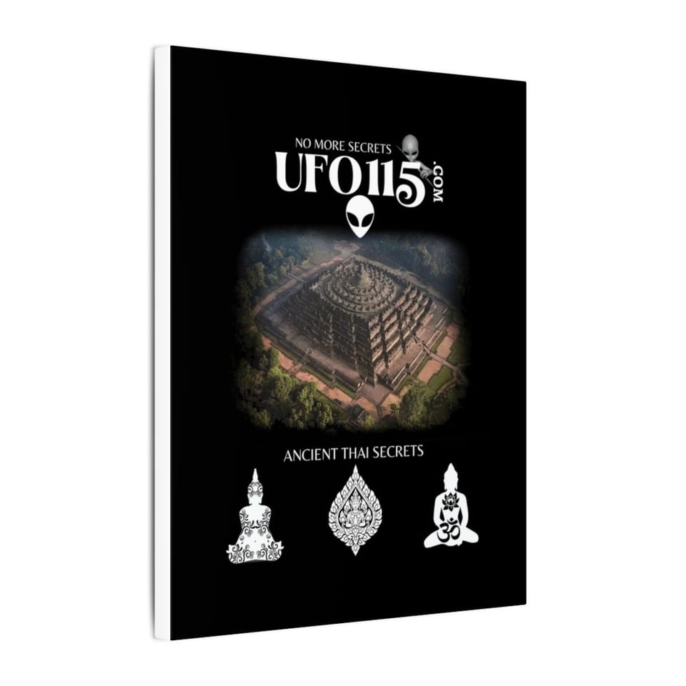 Ancient Thai Secrets Canvas, side view (Printify product mockup)
