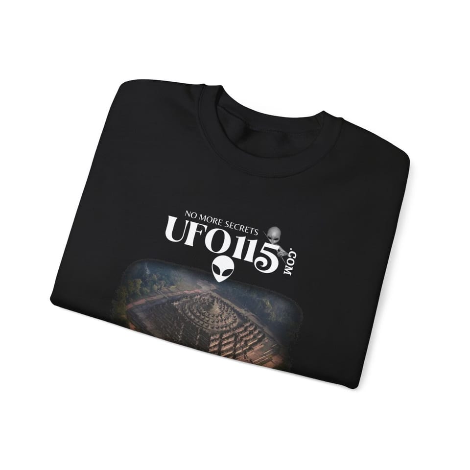 Ancient Thai Secrets Crewneck Sweatshirt, folded view (Printify product mockup)