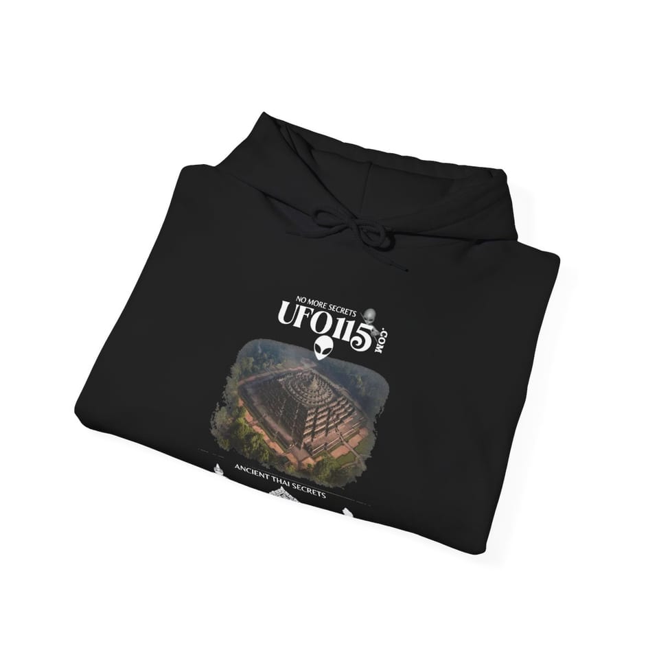 Ancient Thai Secrets Hoodie, folded view (Printify product mockup)