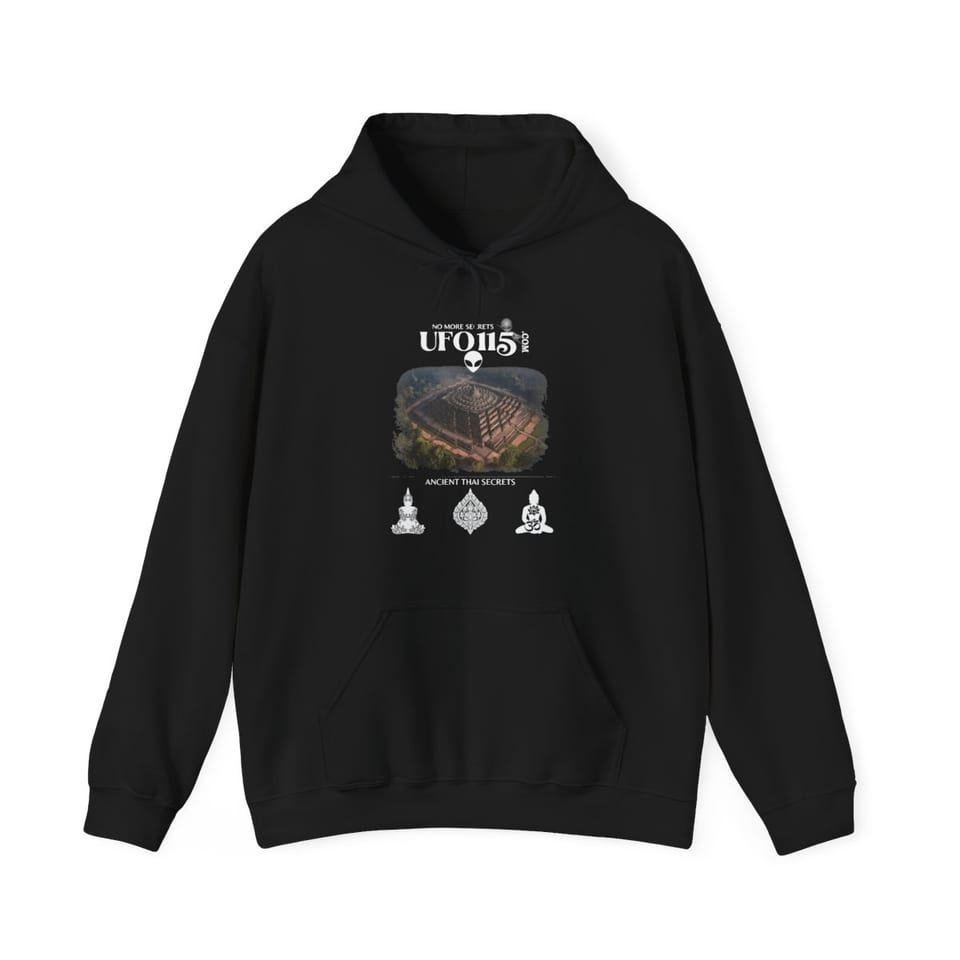Ancient Thai Secrets Hoodie, front view (Printify product mockup)