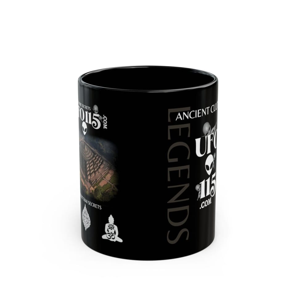 Ancient Thai Secrets Mug, front view (Printify product mockup)
