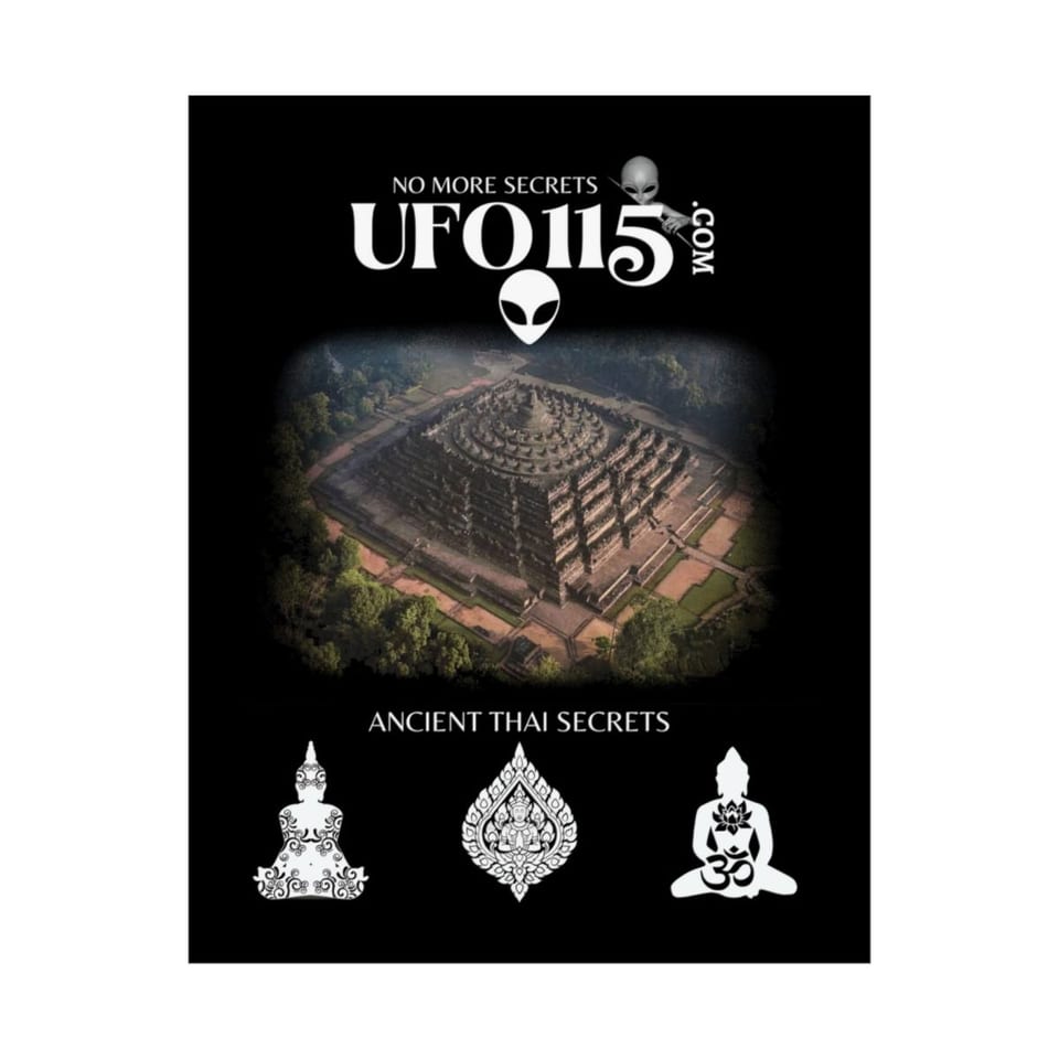Ancient Thai Secrets Poster, front 2 view (Printify product mockup)