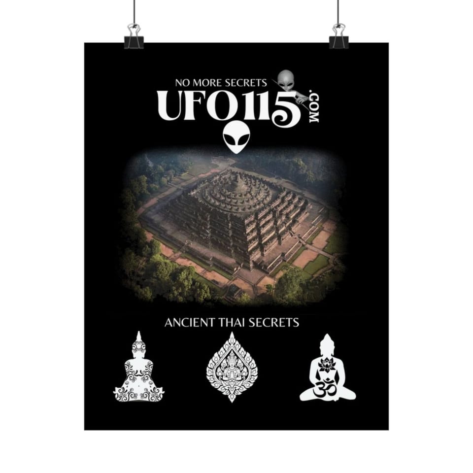 Ancient Thai Secrets Poster, front view (Printify product mockup)