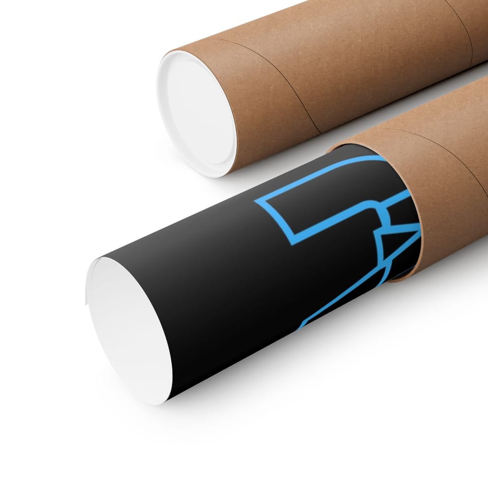 Area 51 Reverse Engineering Dept Poster, close up view (Printify product mockup)