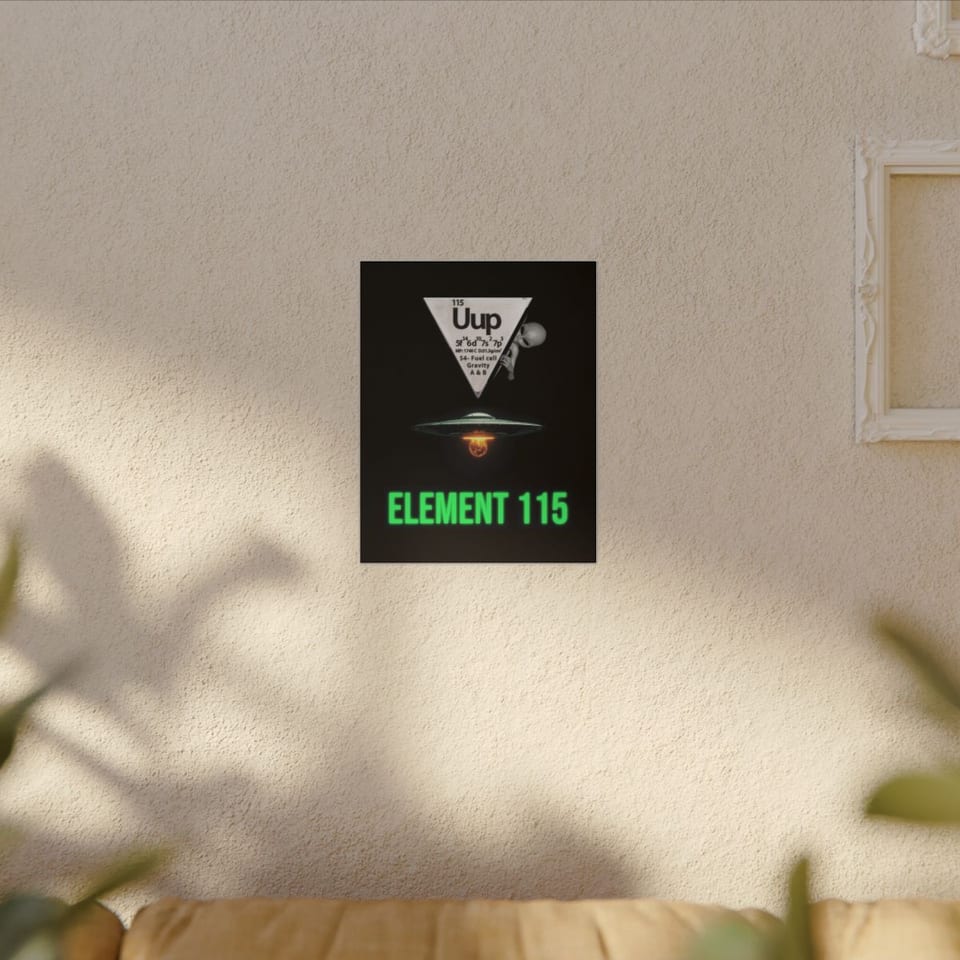Element 115 Fuel Cell Canvas, context 1 view (Printify product mockup)