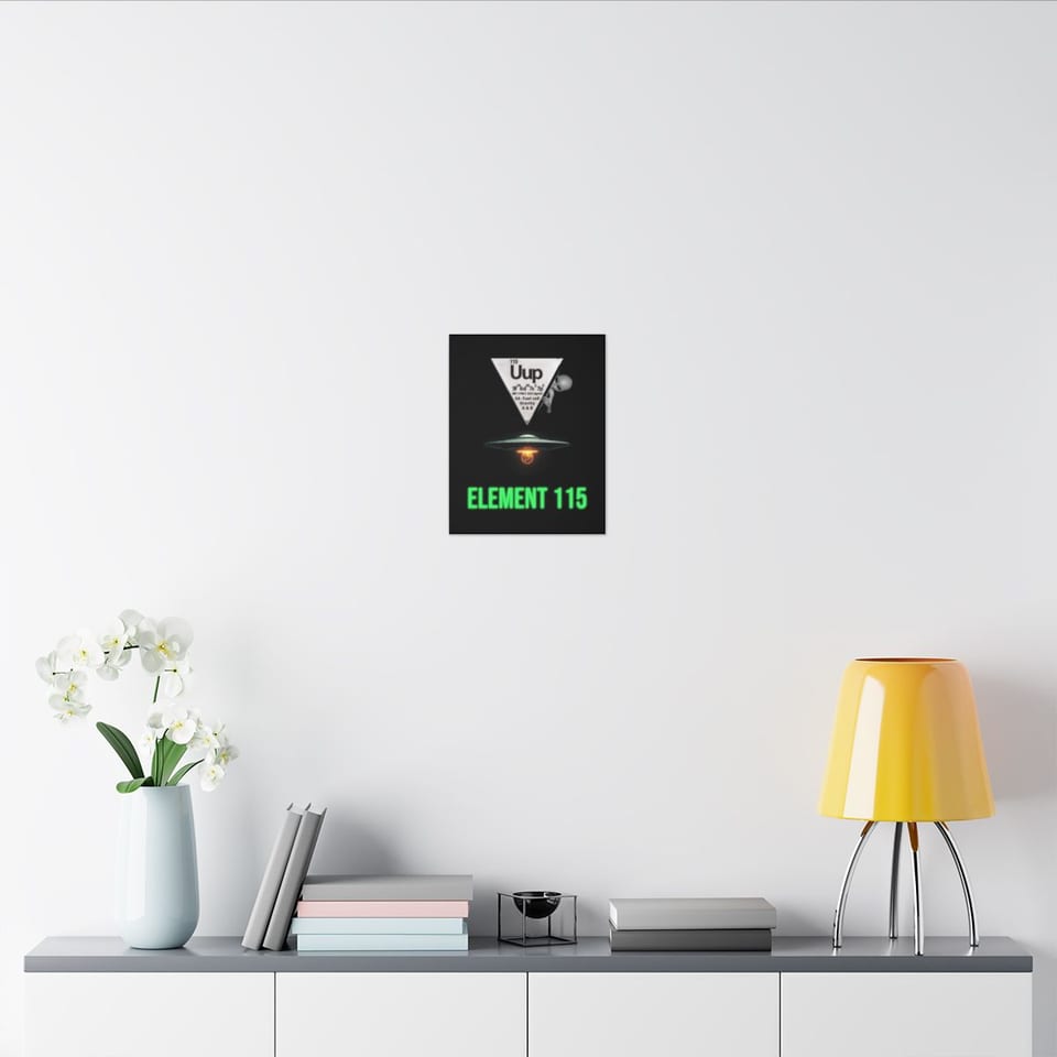 Element 115 Fuel Cell Canvas, context 2 view (Printify product mockup)