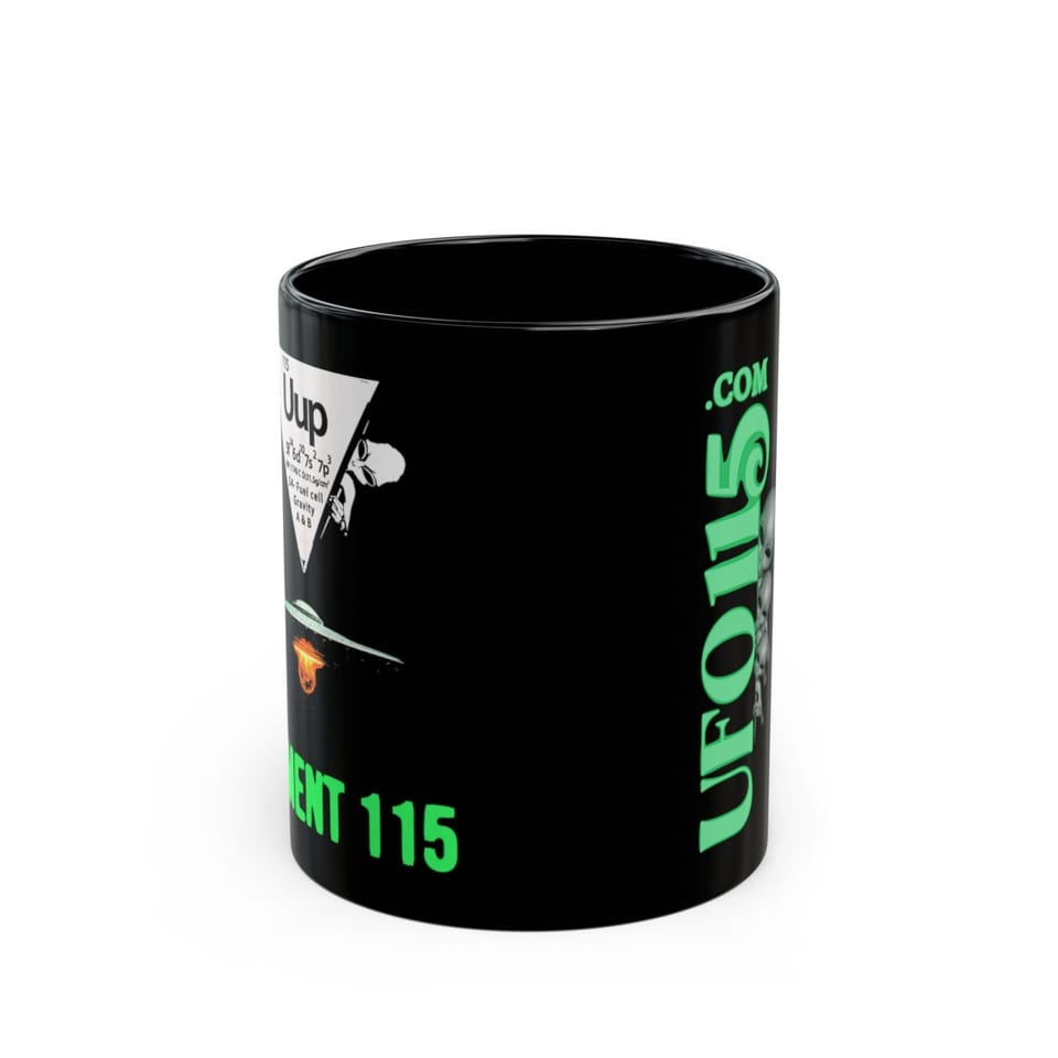 Element 115 Fuel Cell Mug, front view (Printify product mockup)
