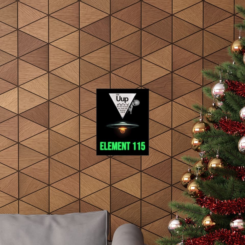 Element 115 Fuel Cell Poster, context 1 view (Printify product mockup)