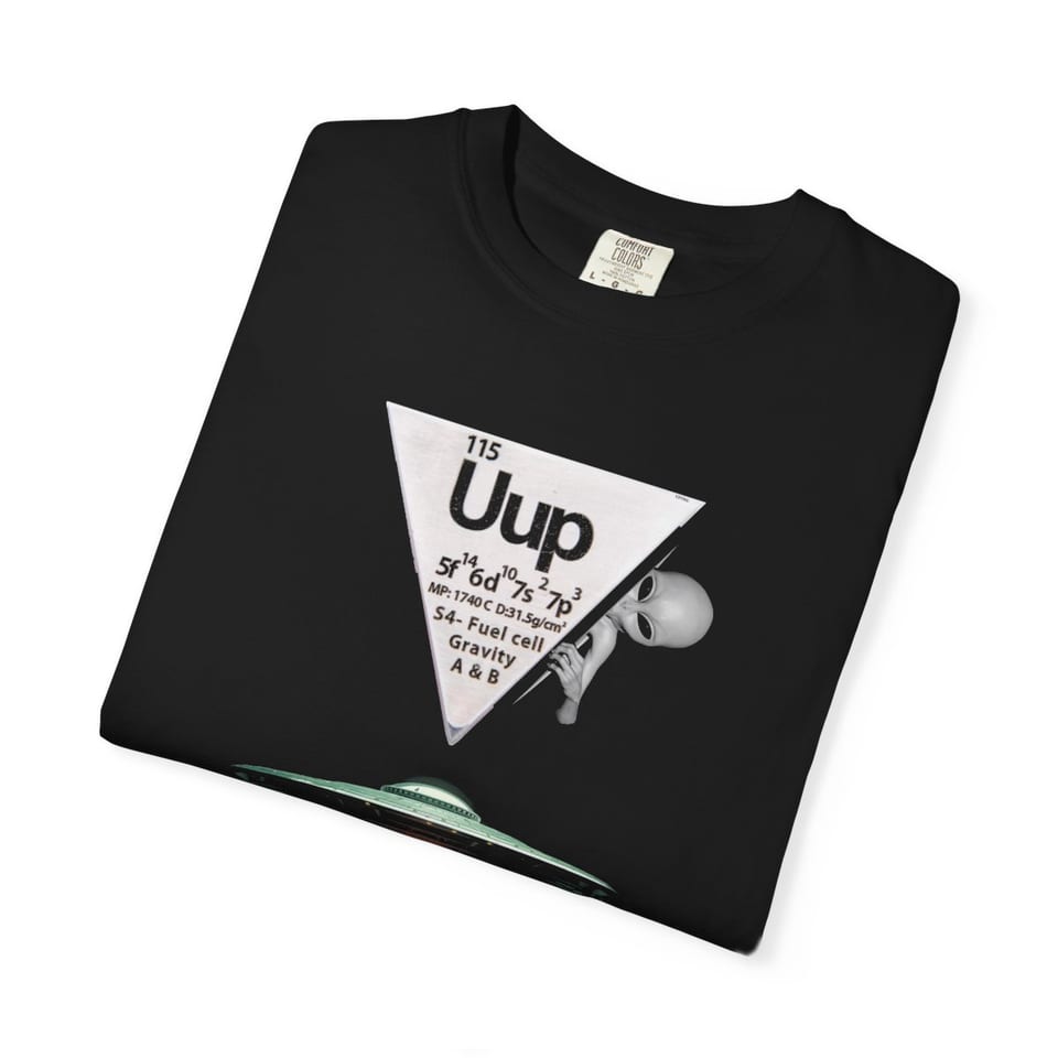 Element 115 Fuel Cell Tee, folded view (Printify product mockup)