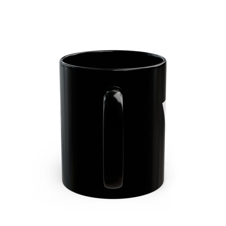 Uup 115 "You Never Saw Me" Mug, back view (Printify product mockup)