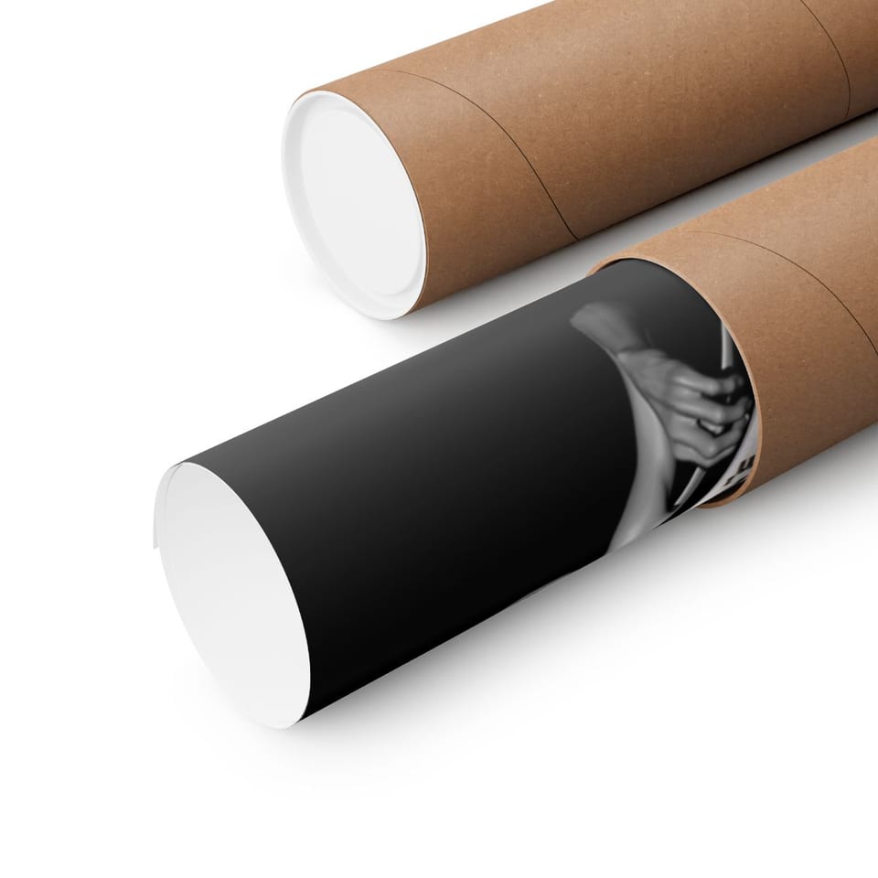 Uup 115 "You Never Saw Me" Poster, close up view (Printify product mockup)