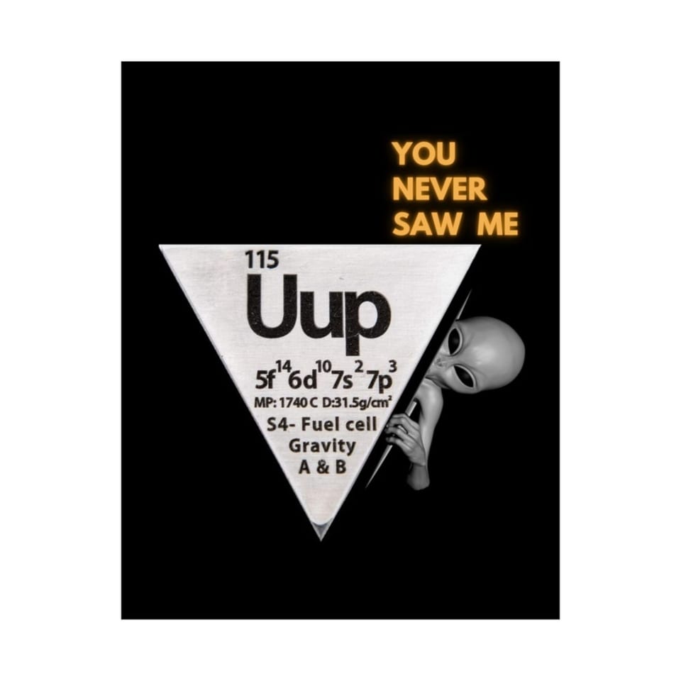 Uup 115 "You Never Saw Me" Poster, front 2 view (Printify product mockup)