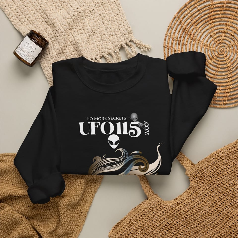 Garuda Bird Crewneck Sweatshirt, folded 2 view (Printify product mockup)