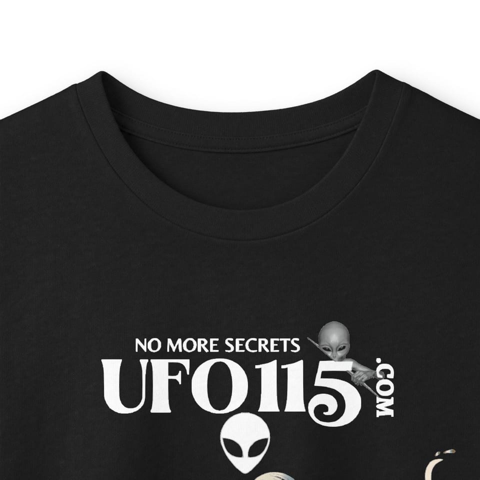 Garuda Bird Long Sleeve Tee, collar closeup view (Printify product mockup)