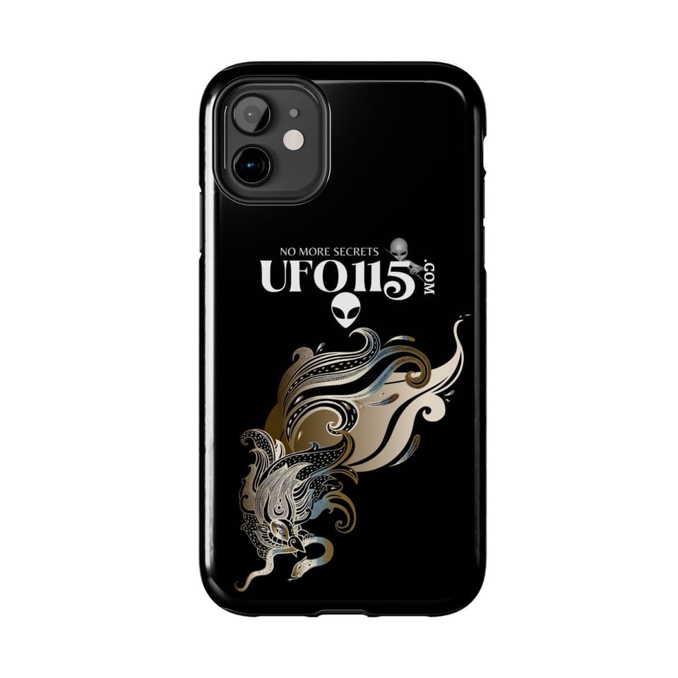 Garuda Bird Phone Case, front view (Printify product mockup)