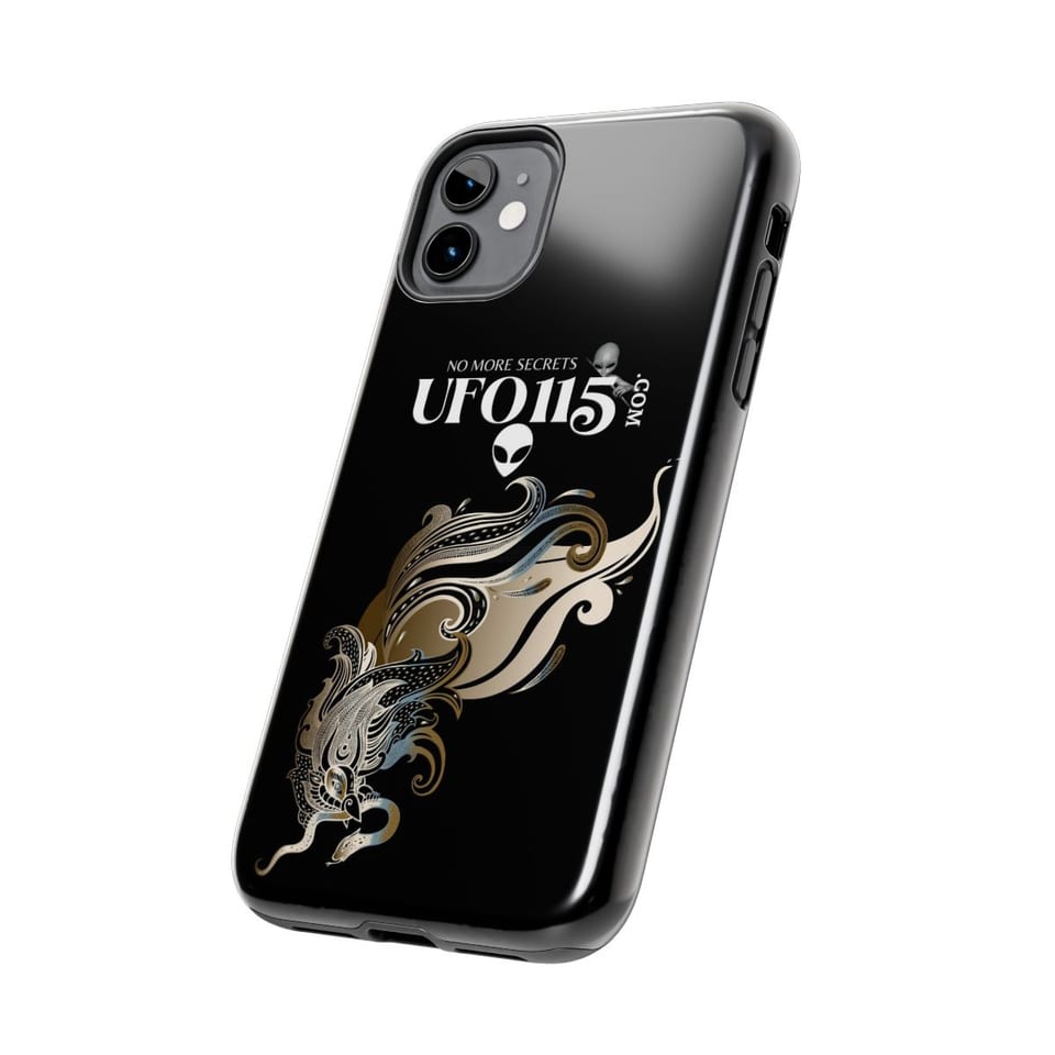 Garuda Bird Phone Case, side view (Printify product mockup)