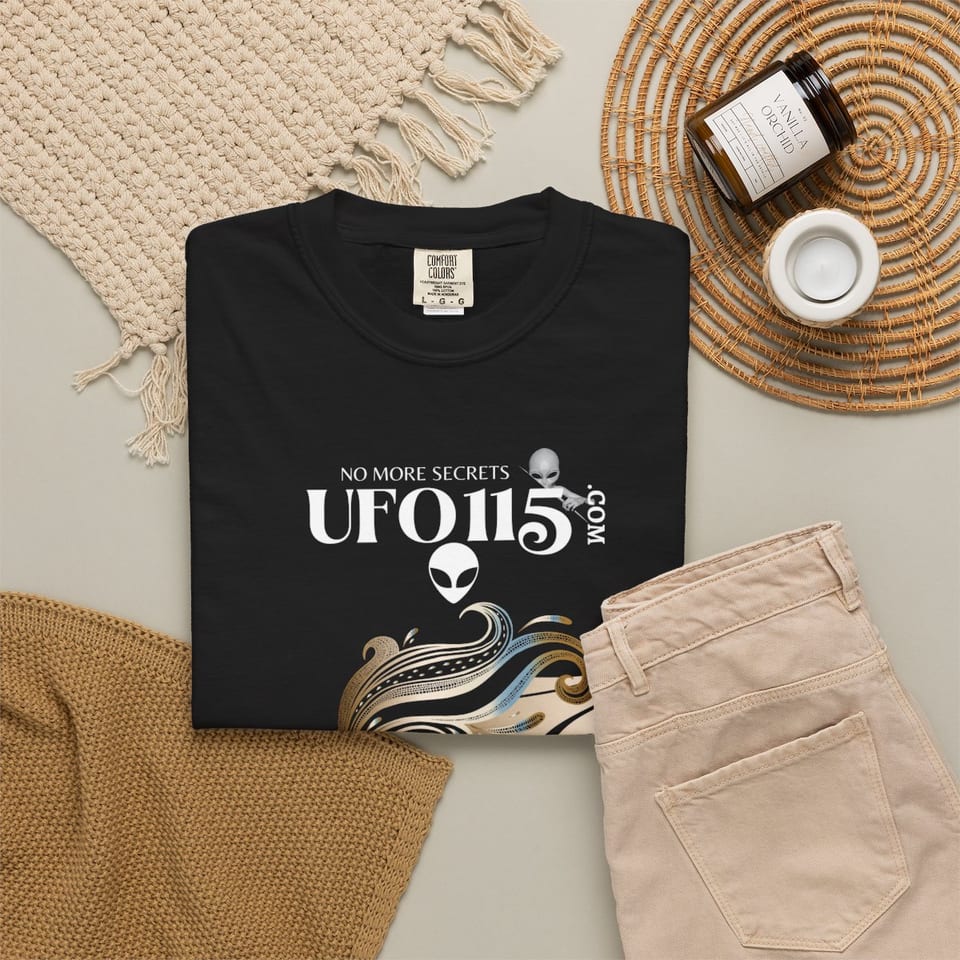 Garuda Bird Tee, folded 2 view (Printify product mockup)
