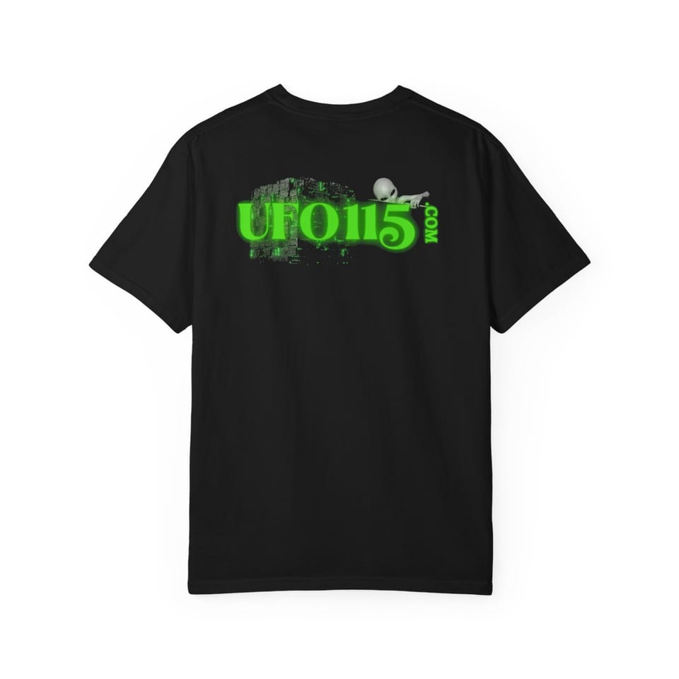 Government Denial Is Futile Tee, back view (Printify product mockup)