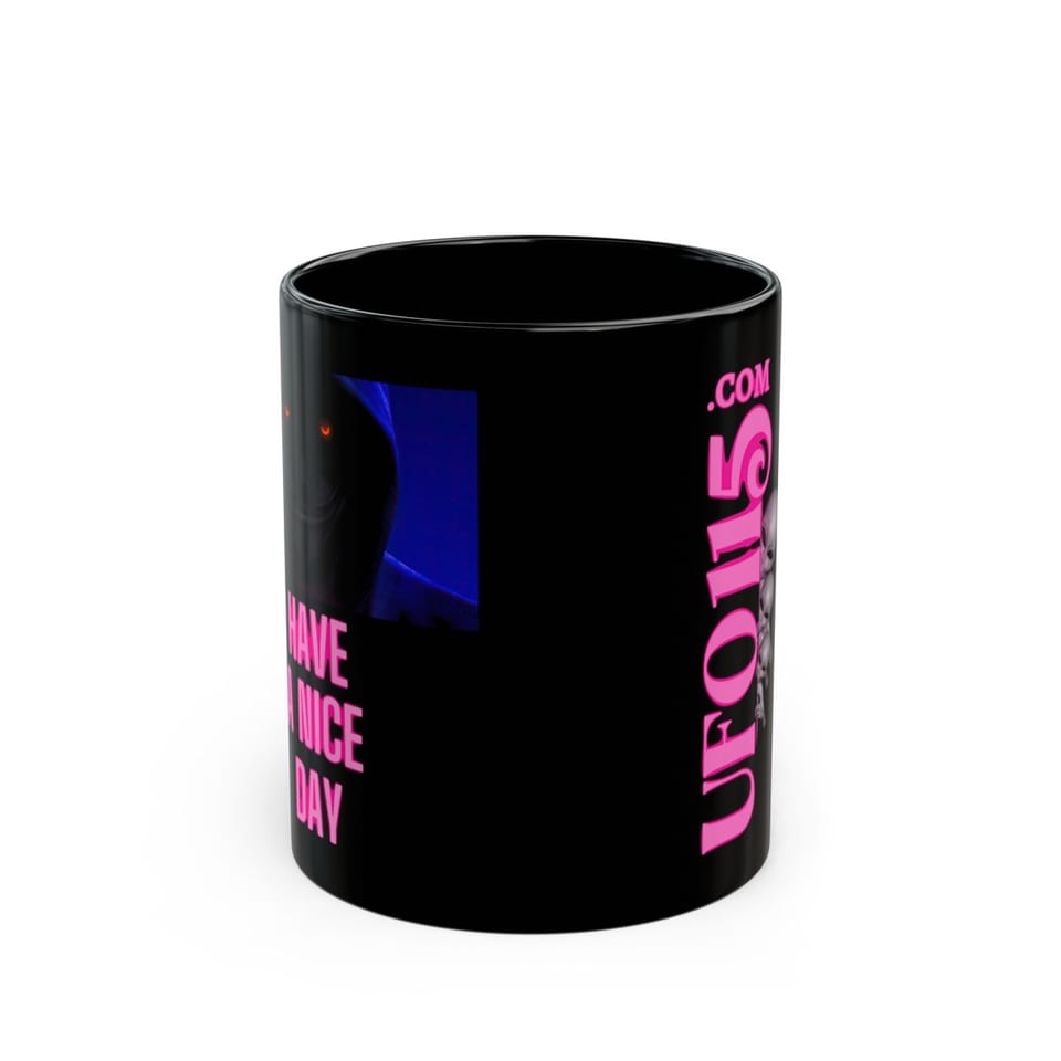 Have a Nice Day Mask Mug, front view (Printify product mockup)