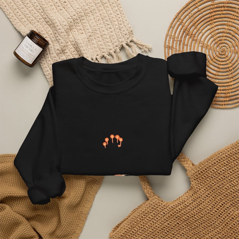 Lights Over the Desert 1997 Crewneck Sweatshirt, folded 2 view (Printify product mockup)