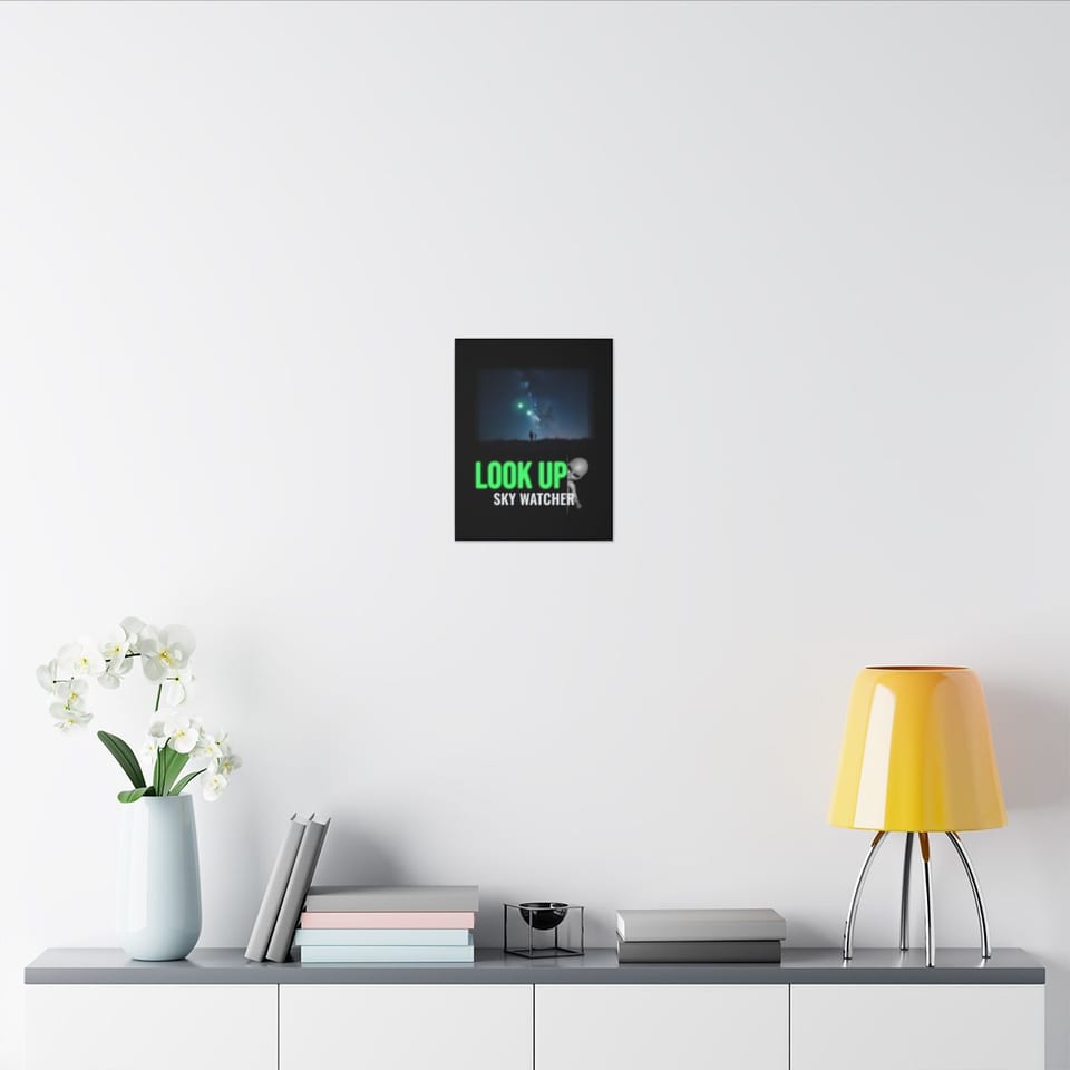 Look Up Sky Watcher Canvas, context 2 view (Printify product mockup)