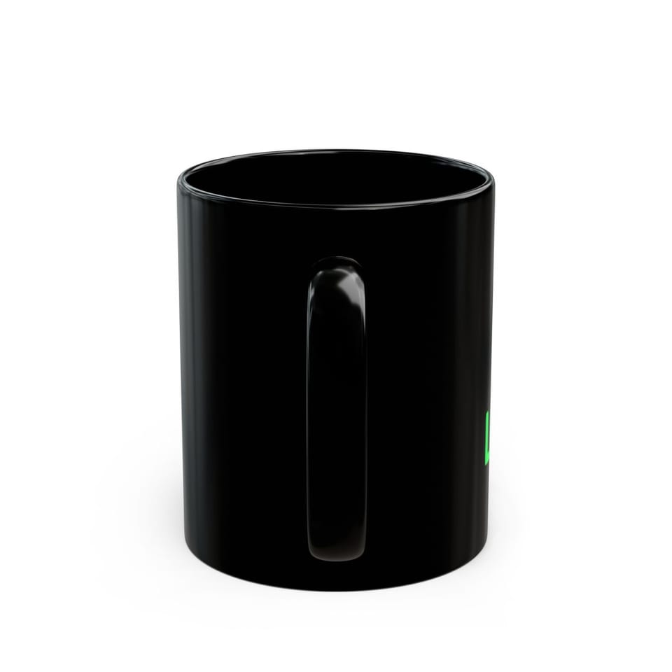 Look Up Sky Watcher Mug, back view (Printify product mockup)