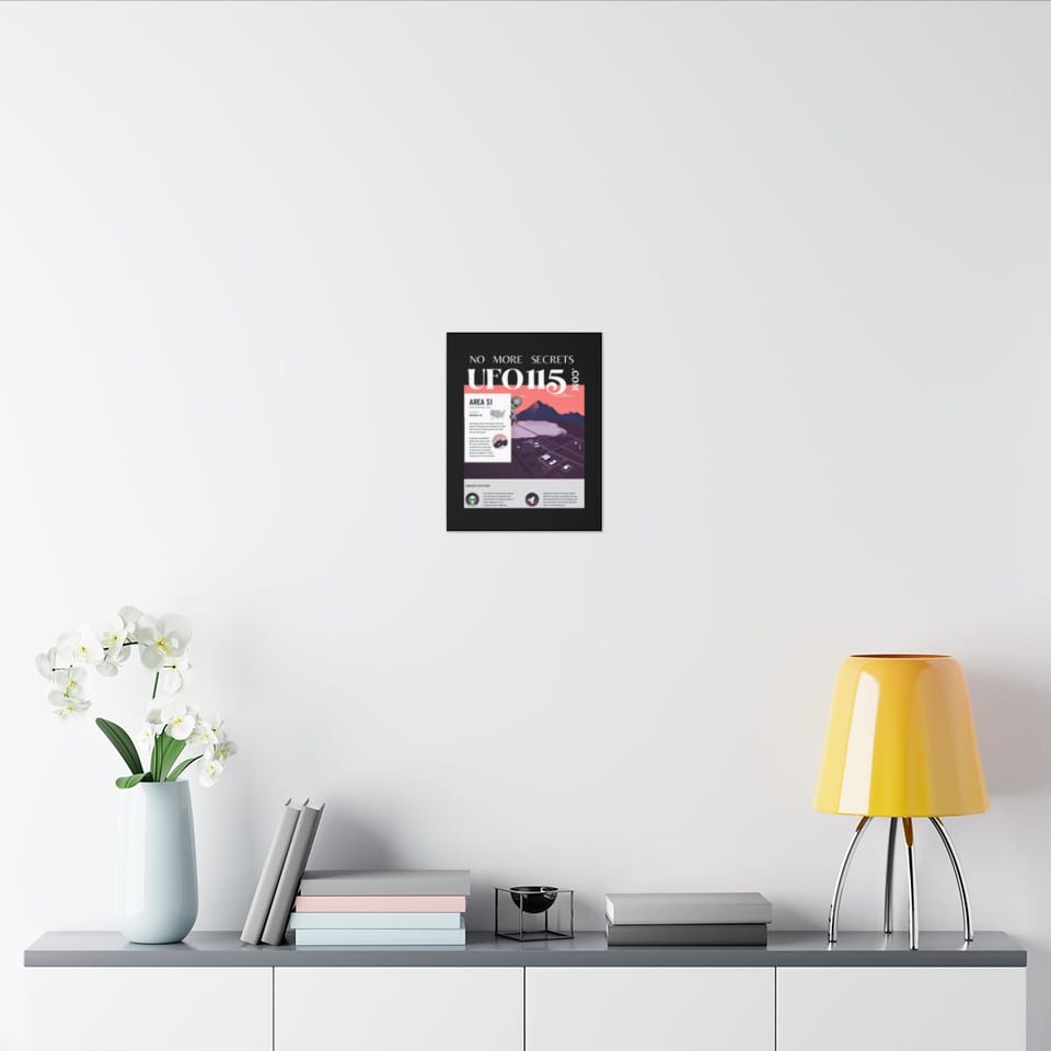 No More Secrets Area 51 Canvas, context 2 view (Printify product mockup)