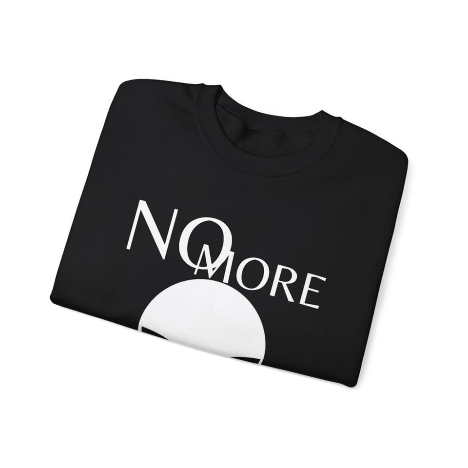 No More Secrets Area 51 Crewneck Sweatshirt, folded view (Printify product mockup)