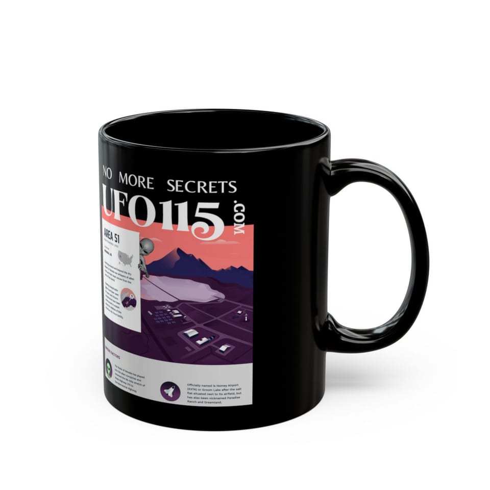 No More Secrets Area 51 Mug, right view (Printify product mockup)