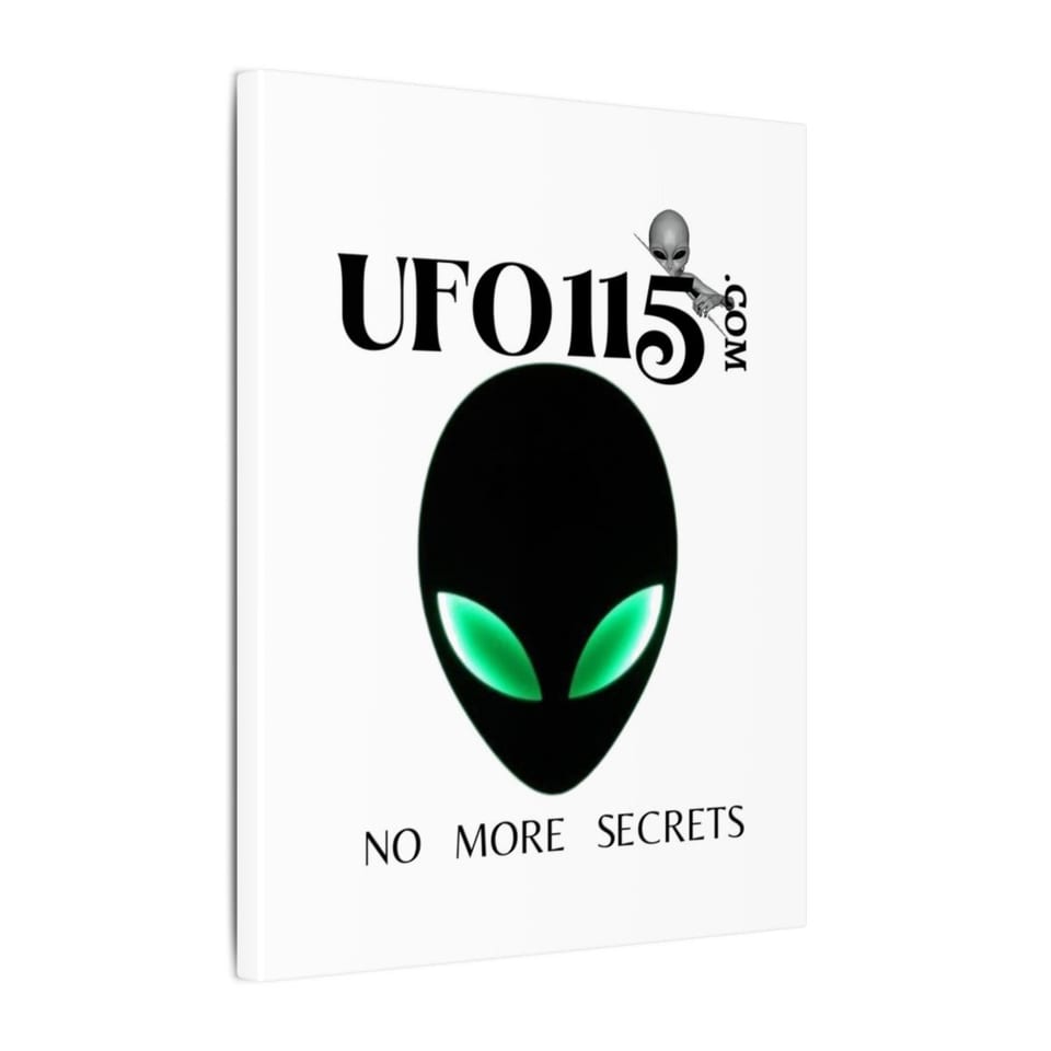 No More Secrets Green Eyes Canvas, side view (Printify product mockup)