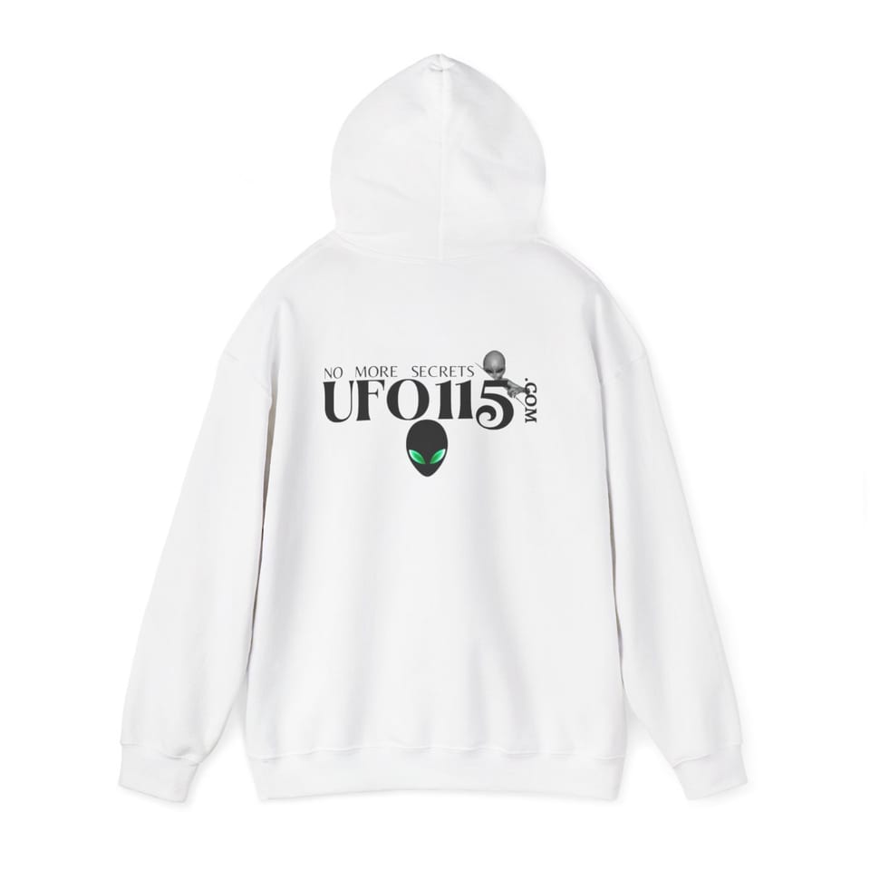 No More Secrets Green Eyes Hoodie, back 2 view (Printify product mockup)