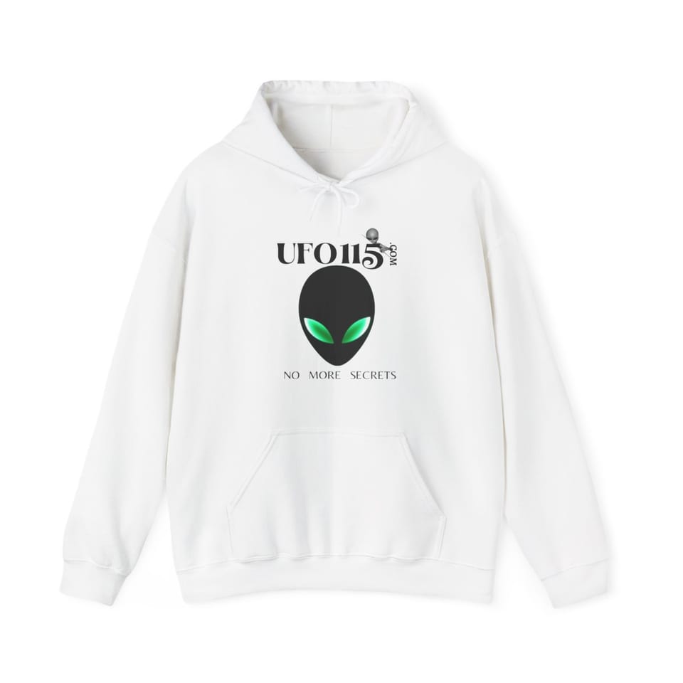 No More Secrets Green Eyes Hoodie, front view (Printify product mockup)