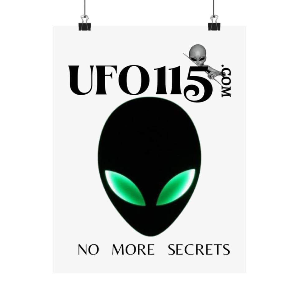 No More Secrets Green Eyes Poster, front view (Printify product mockup)