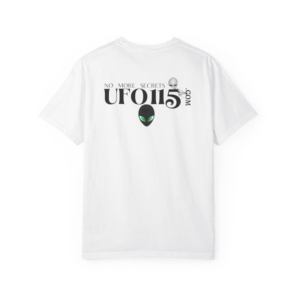 No More Secrets Green Eyes Tee, back view (Printify product mockup)