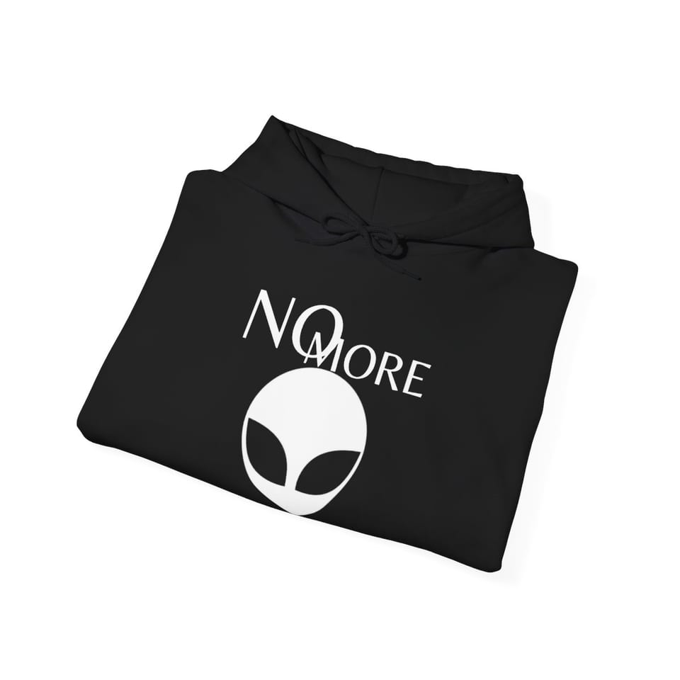 No More Secrets Pine Gap Hoodie, folded view (Printify product mockup)
