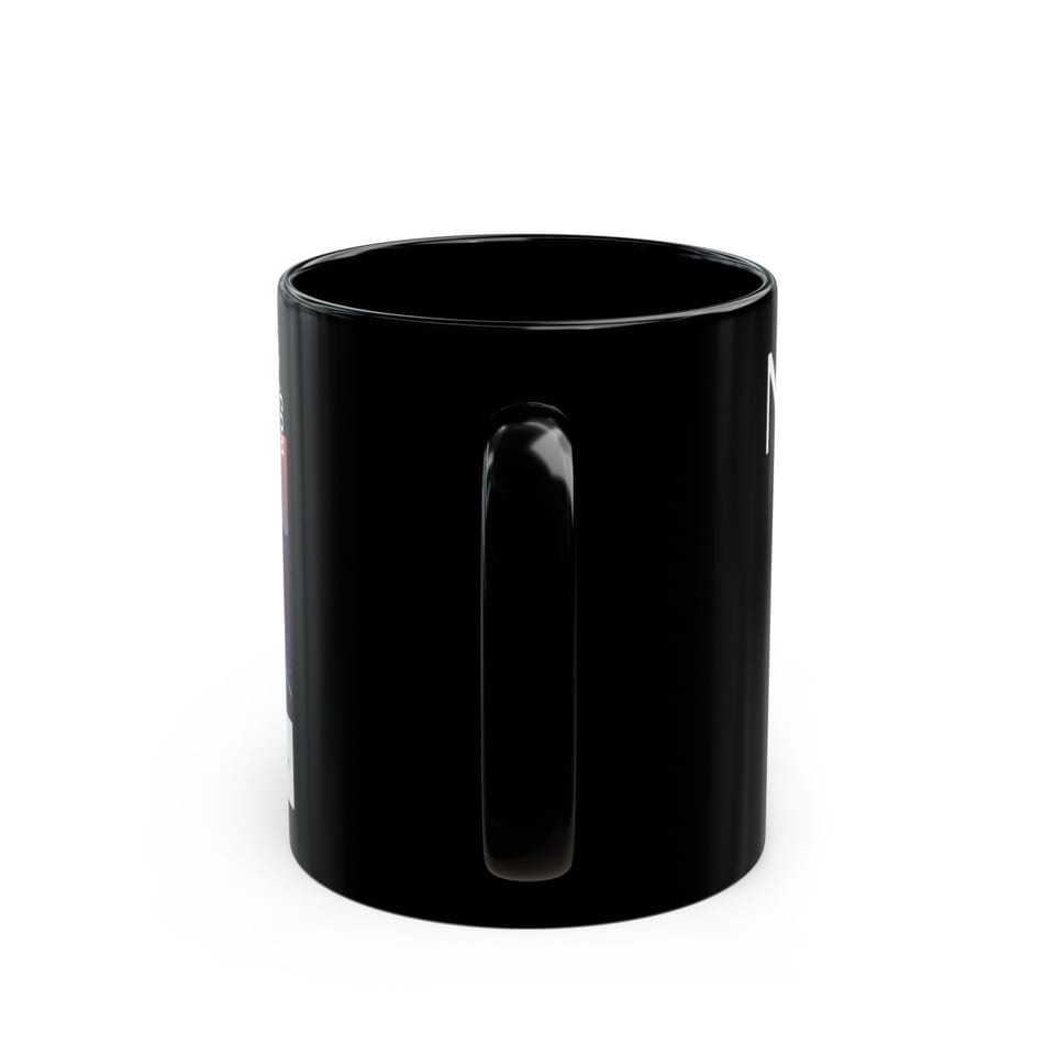 No More Secrets Porton Down Mug, back view (Printify product mockup)