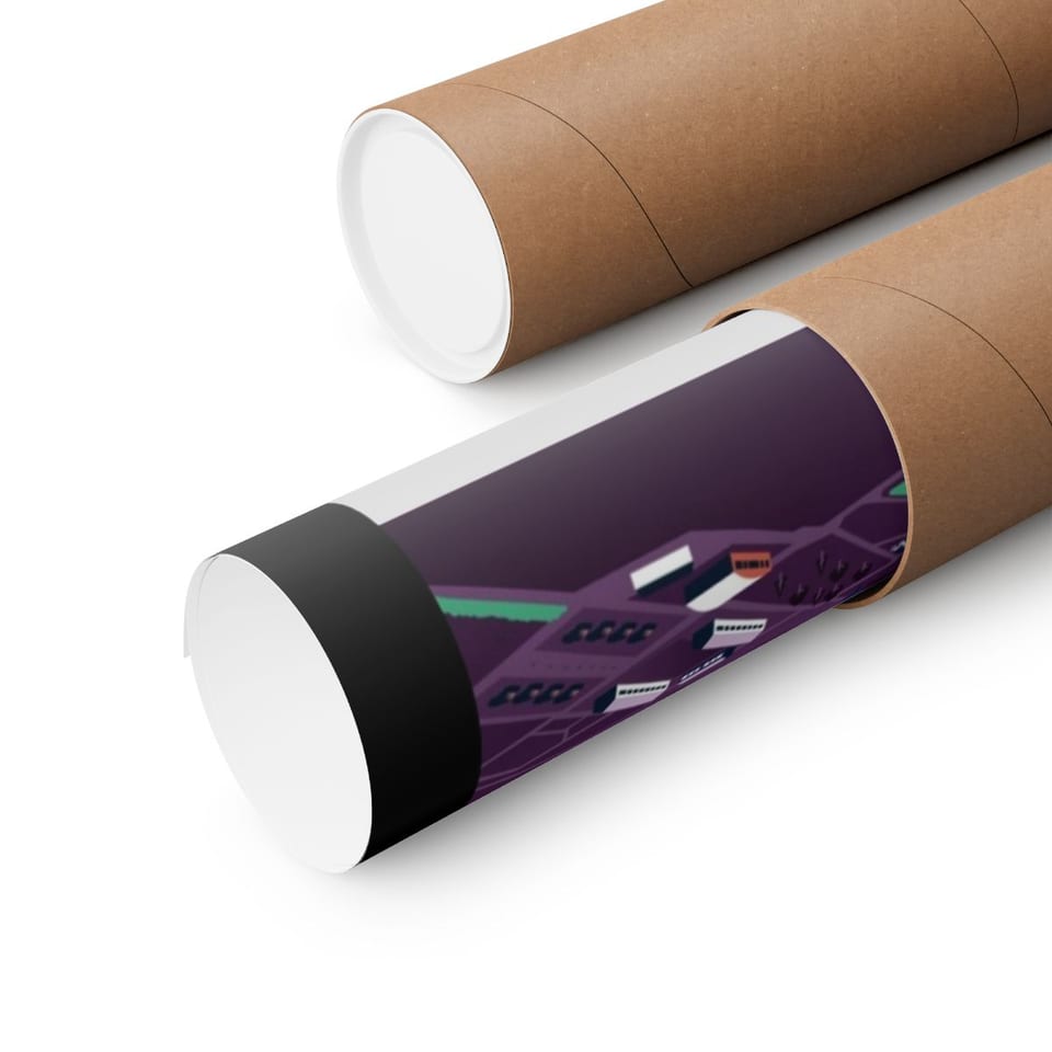 No More Secrets Porton Down Poster, close up view (Printify product mockup)