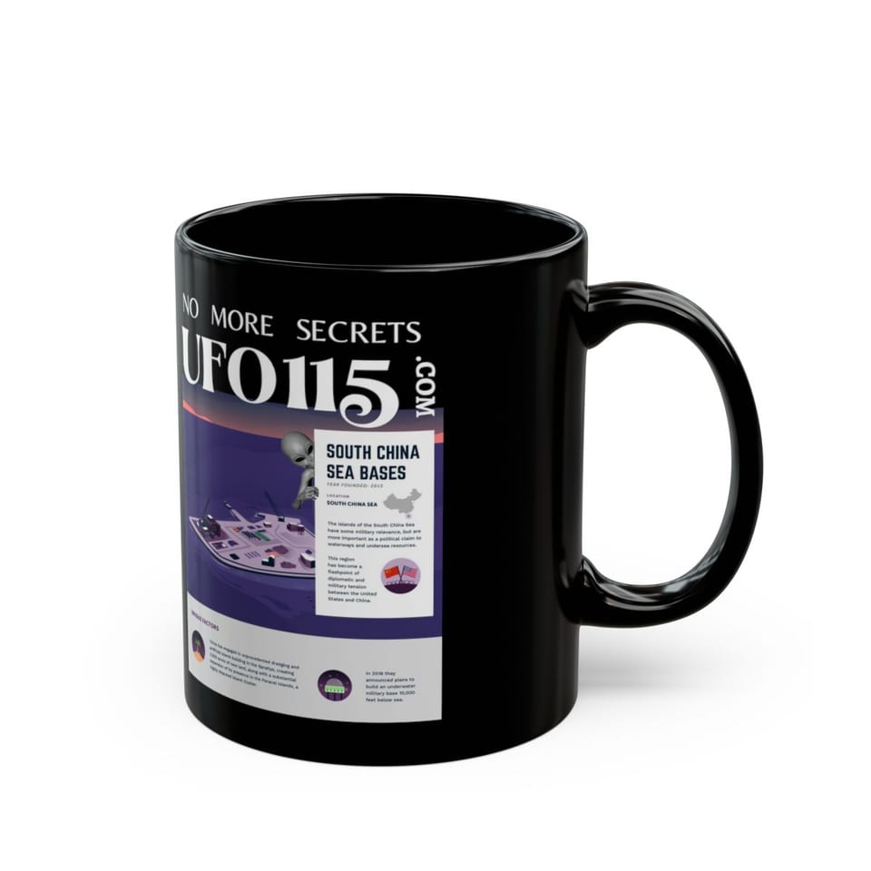 No More Secrets South China Sea Mug, right view (Printify product mockup)