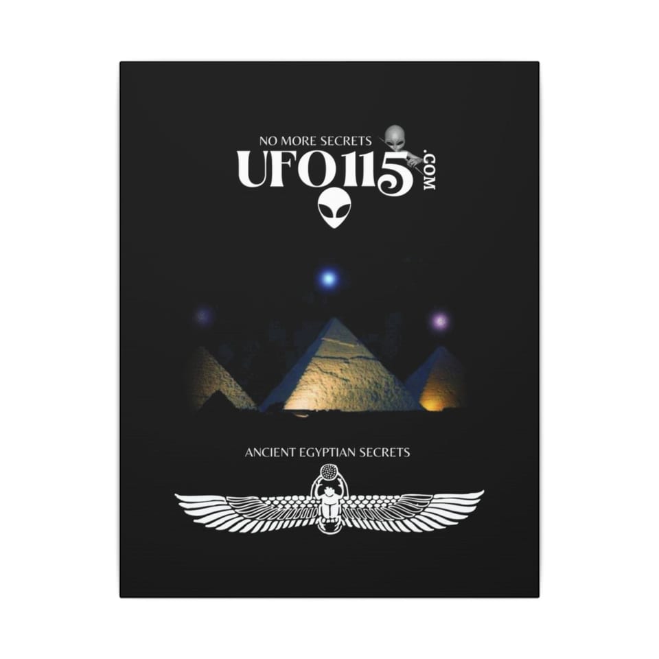 Orion's Belt Pyramids Canvas, front view (Printify product mockup)