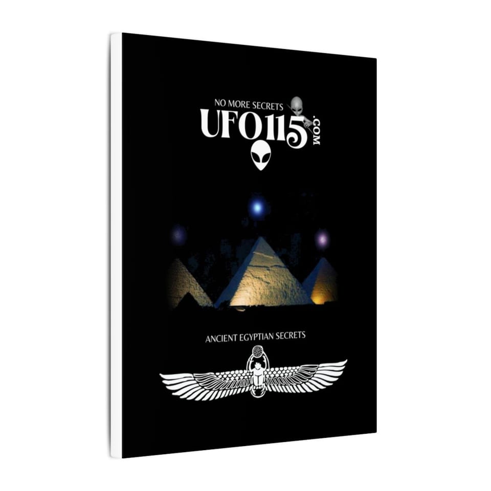 Orion's Belt Pyramids Canvas, side view (Printify product mockup)