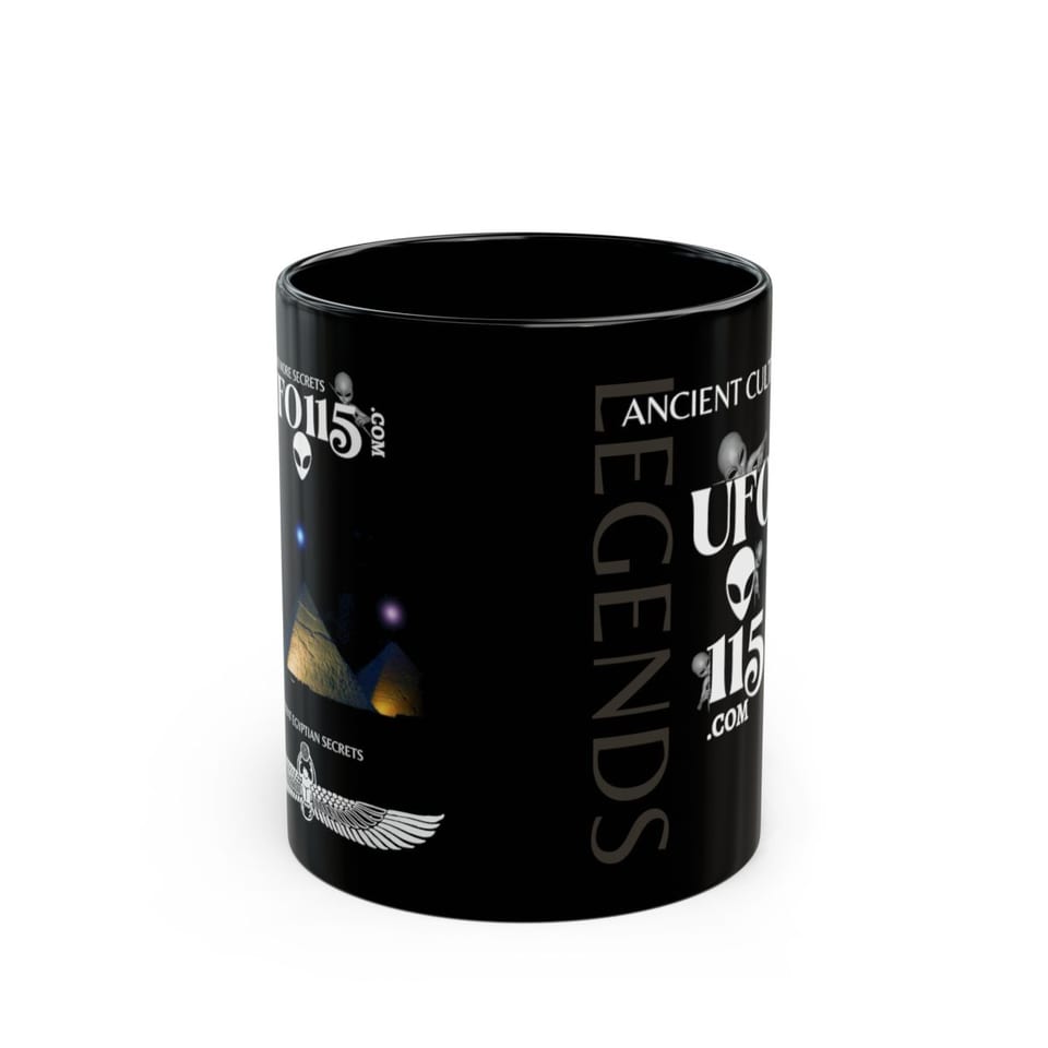 Orion's Belt Pyramids Mug, front view (Printify product mockup)