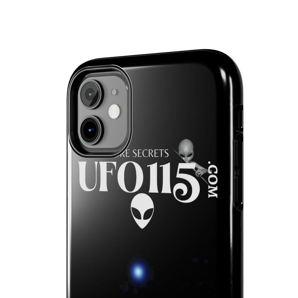 Orion's Belt Pyramids Phone Case, close up view (Printify product mockup)