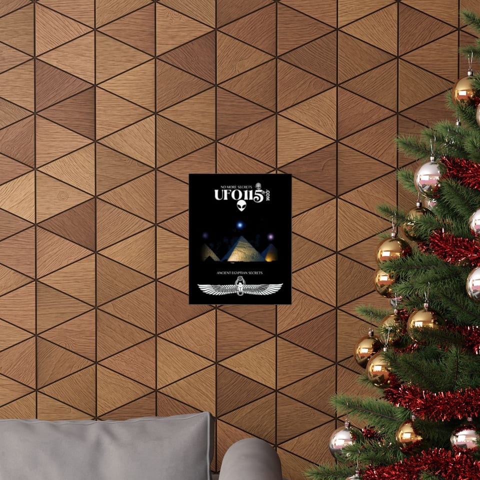 Orion's Belt Pyramids Poster, context 1 view (Printify product mockup)