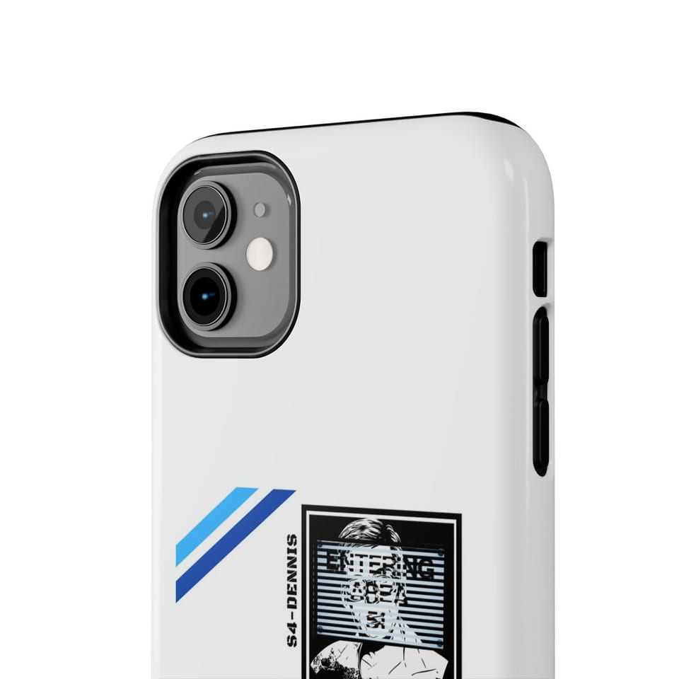 S4 ID My Man Bob Phone Case, close up view (Printify product mockup)