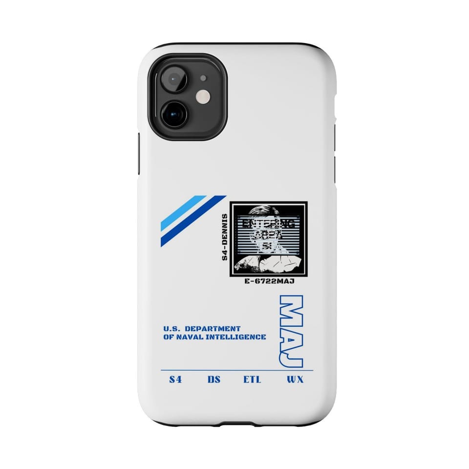 S4 ID My Man Bob Phone Case, front view (Printify product mockup)