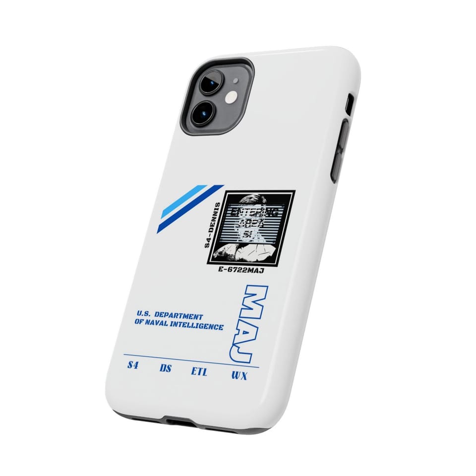 S4 ID My Man Bob Phone Case, side view (Printify product mockup)