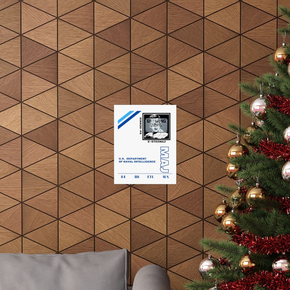 S4 ID My Man Bob Poster, context 1 view (Printify product mockup)