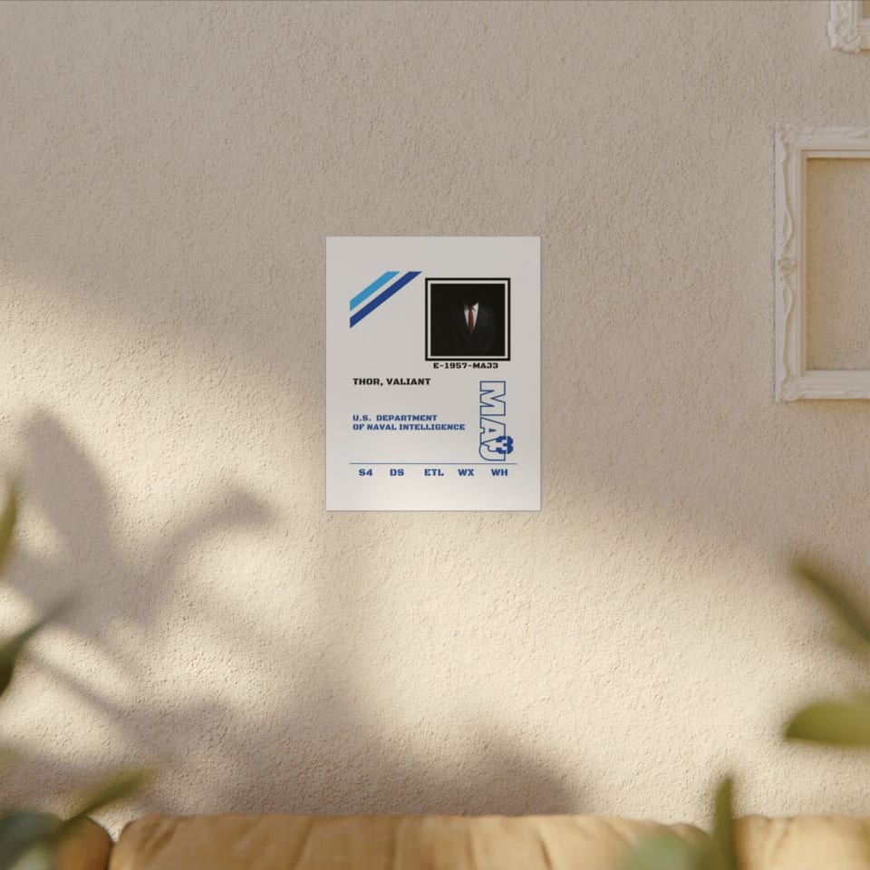 S4 ID Valiant Thor Canvas, context 1 view (Printify product mockup)