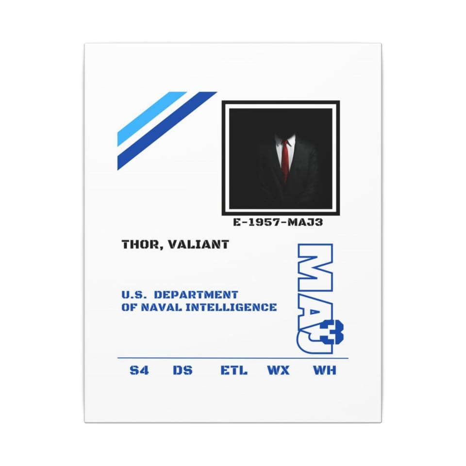 S4 ID Valiant Thor Canvas, front view (Printify product mockup)